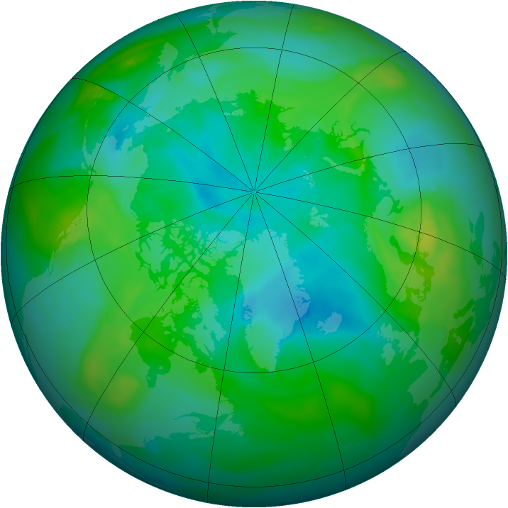 Arctic ozone map for 03 September 2010